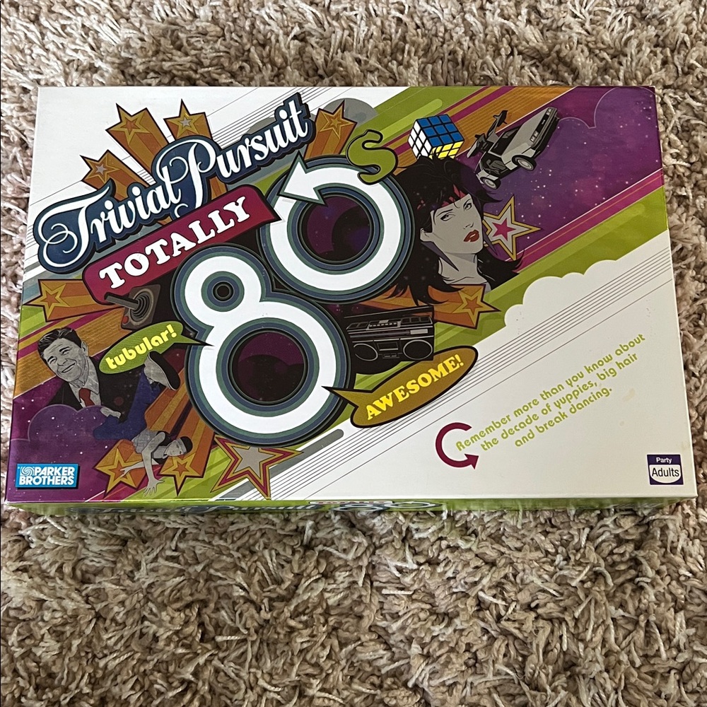 Trivial Pursuit Totally 80s Game - Multicolor
